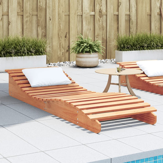 vidaXL Sun Lounger Wax Brown 205x60x31.5 cm Solid Wood Pine