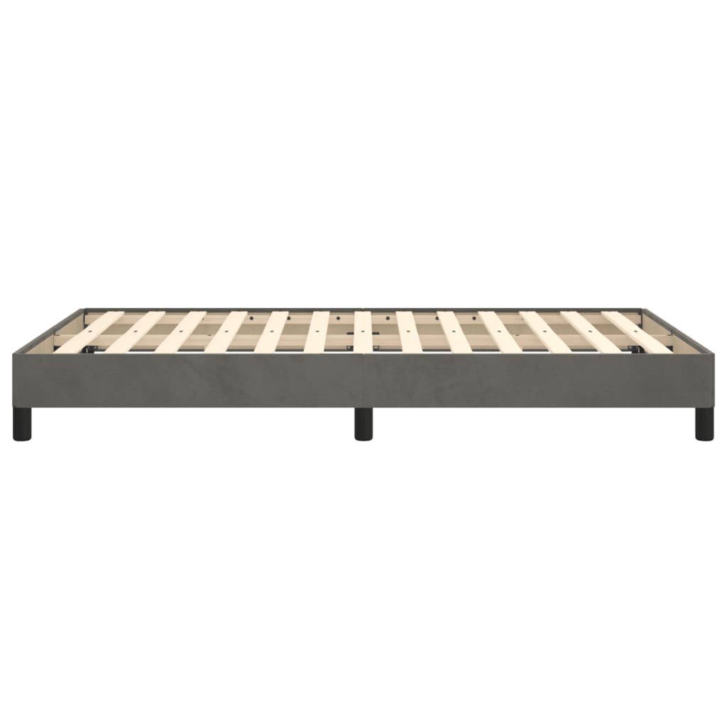 vidaXL Bed Frame without Mattress Dark Grey 120x190 cm Small Double Velvet