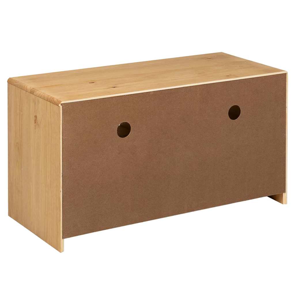 TV Cabinet "SAUDA" Oak 99x43x55 cm Solid Wood Pine