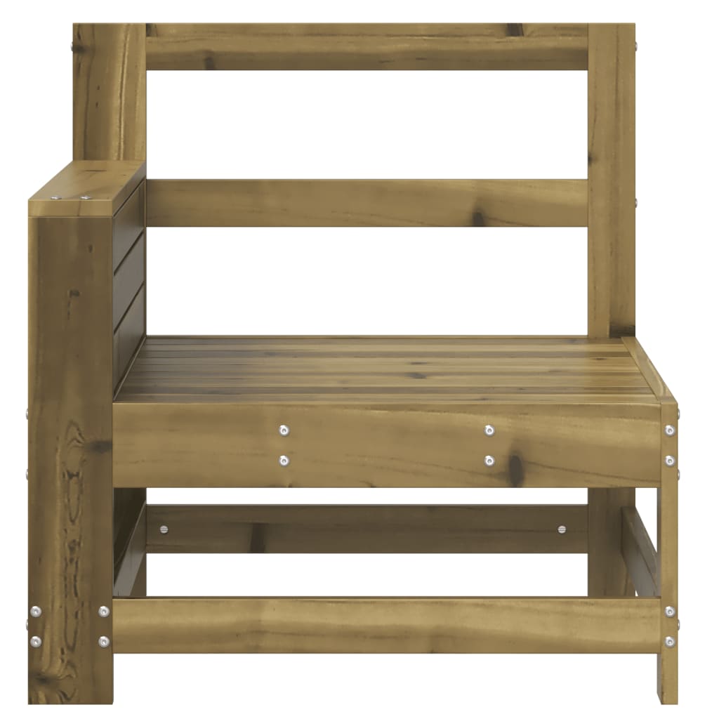 Garden Sofa | Natural wood colour | Impregnated pine wood | Compact