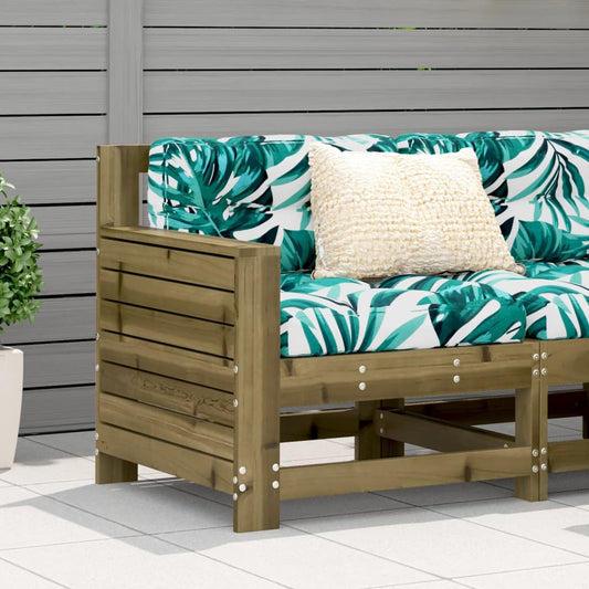 Garden Sofa | Impregnated Wood Pine | 69x62x70.5 cm | Modular