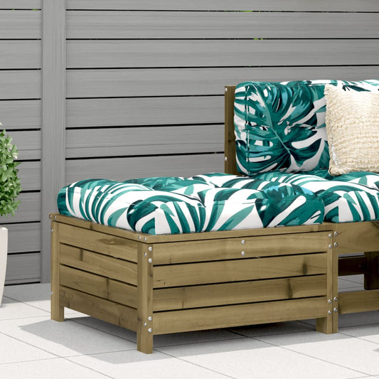 vidaXL Garden Footstool 62x63.5x32 cm Impregnated Wood Pine