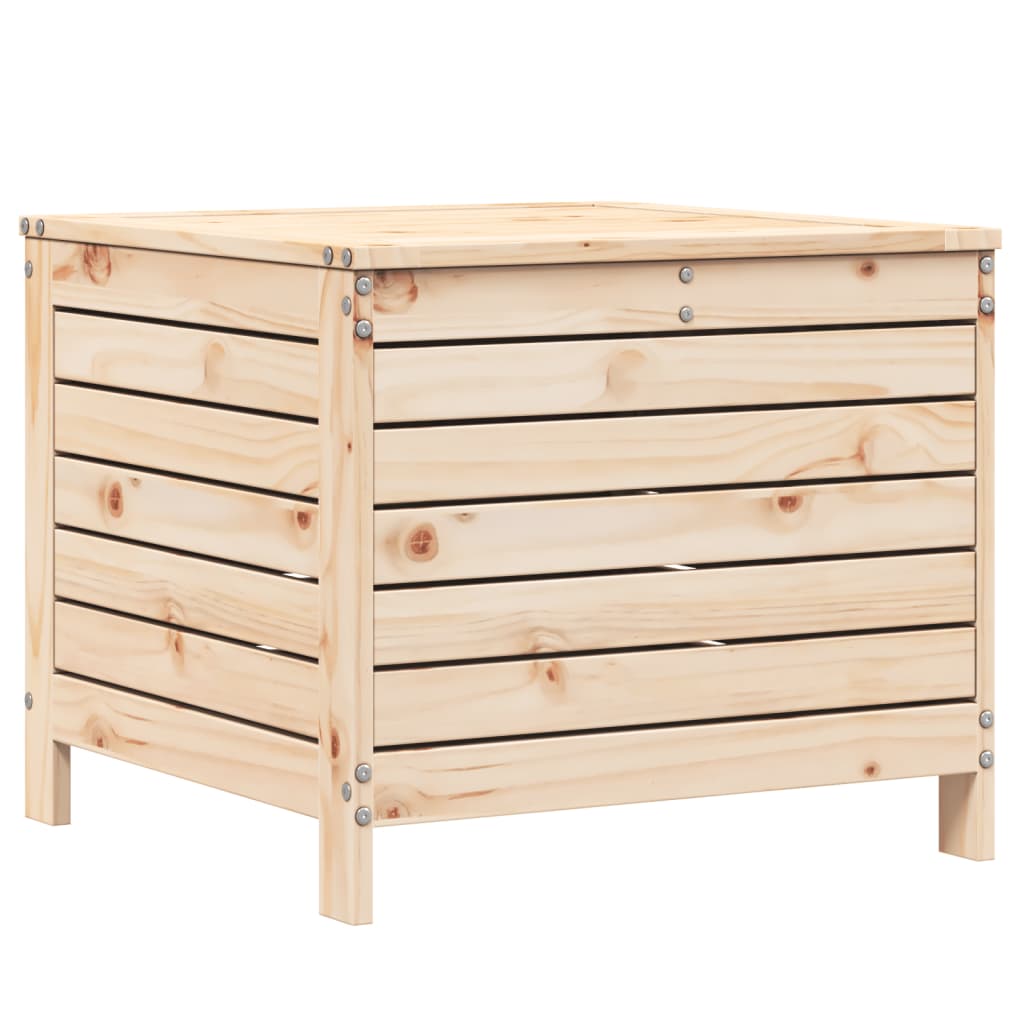 Garden Footstool | Natural Pine | Solid Pine Wood | Standard | Modular