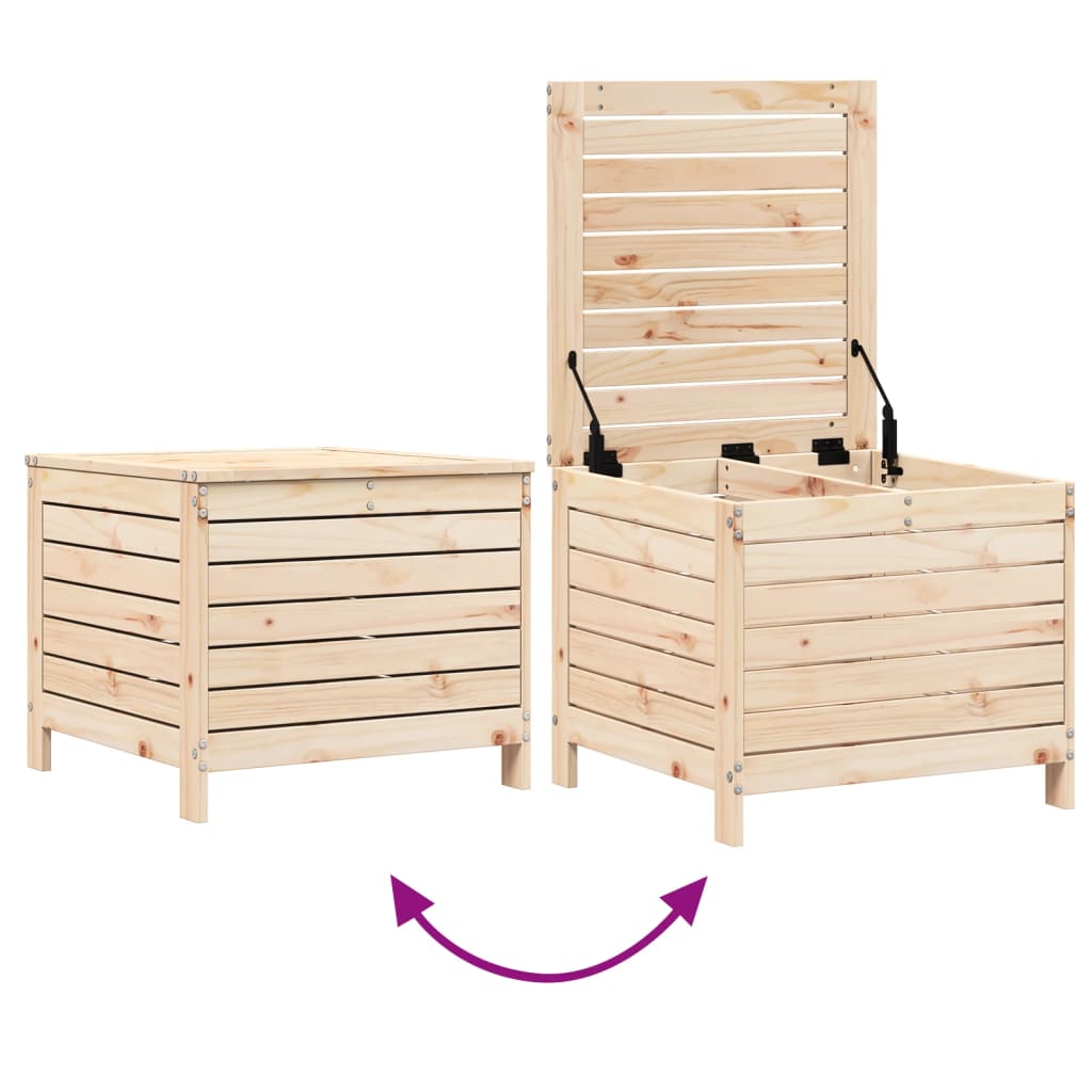 Garden Footstool | Natural Pine | Solid Pine Wood | Standard | Modular