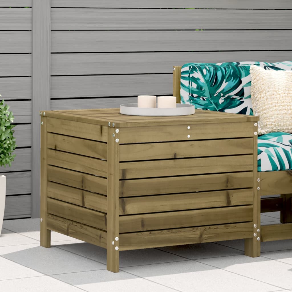 Garden Footstool | Natural wood | Impregnated pinewood | Standard