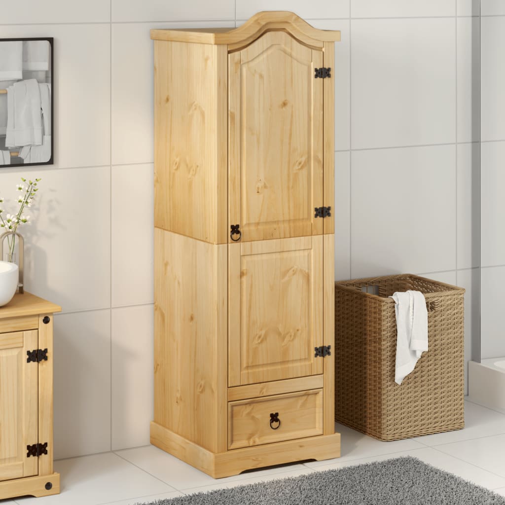 vidaXL Wardrobe Corona 55x52x170 cm Solid Wood Pine