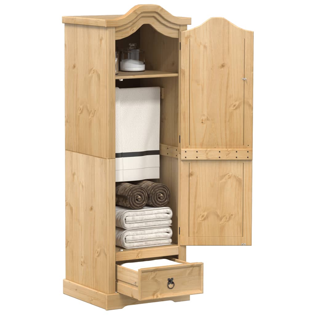 vidaXL Wardrobe Corona 55x52x170 cm Solid Wood Pine