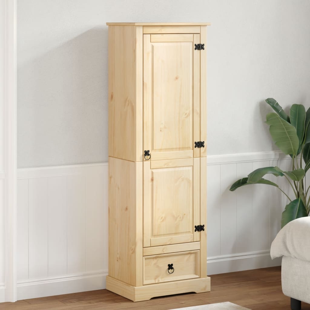 vidaXL Wardrobe Corona 55x38x170 cm Solid Wood Pine