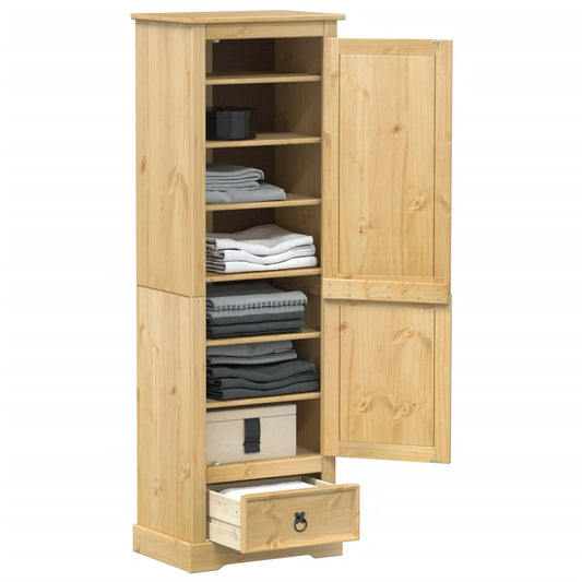 vidaXL Wardrobe Corona 55x38x170 cm Solid Wood Pine