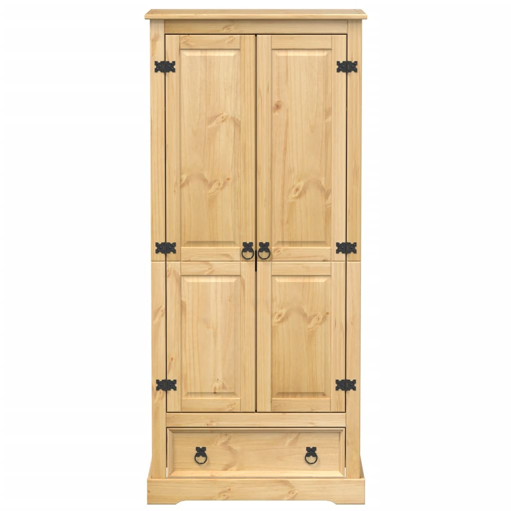 vidaXL Wardrobe Corona 76x50x170 cm Solid Wood Pine