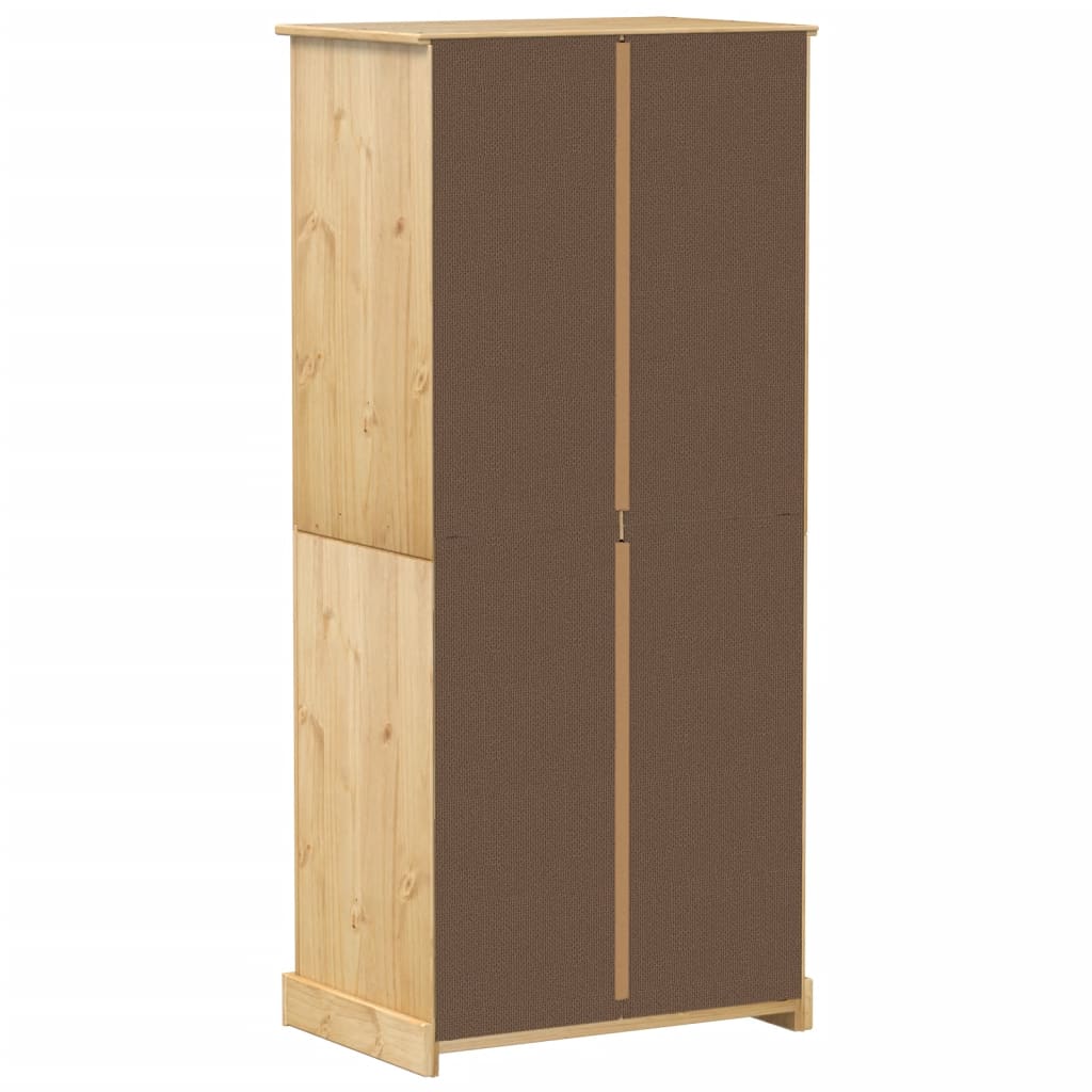 vidaXL Wardrobe Corona 76x50x170 cm Solid Wood Pine