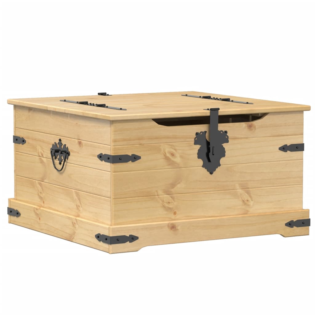Storage Box "Corona" 78x78x45 cm Solid Wood Pine