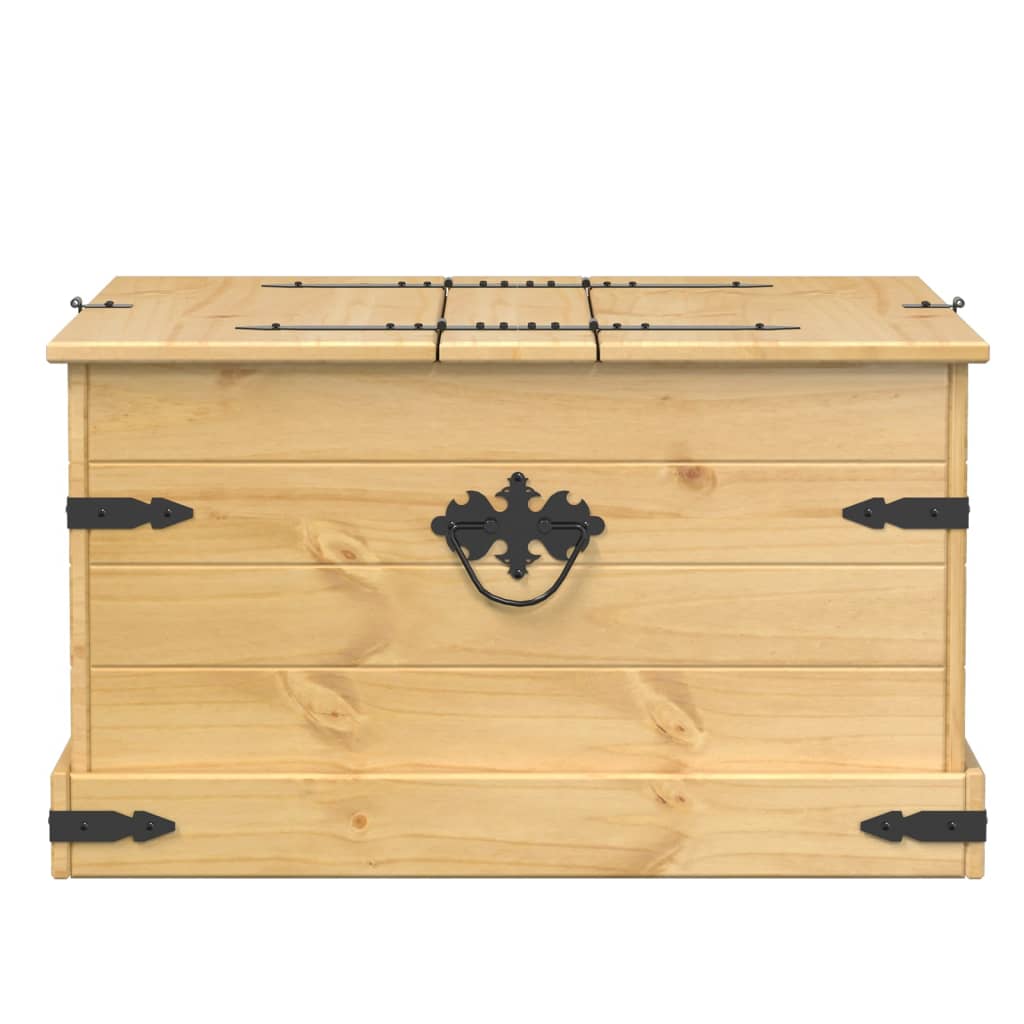 Storage Box "Corona" 78x78x45 cm Solid Wood Pine