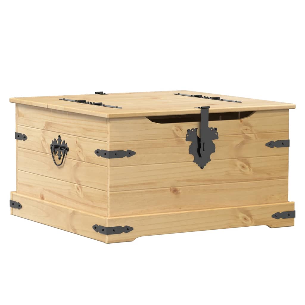 Storage Box "Corona" 78x78x45 cm Solid Wood Pine