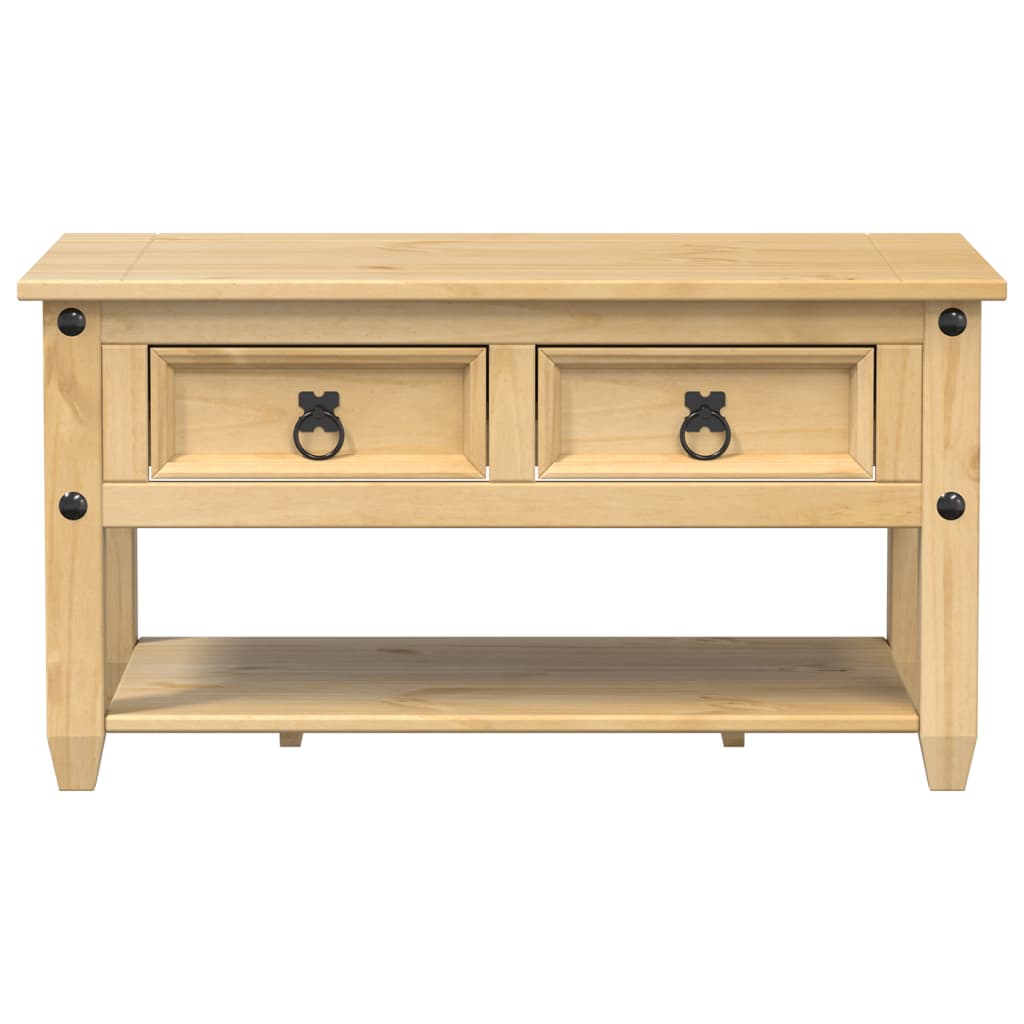 Coffee Table with Drawers "Corona" 85x50x45 cm Solid Wood Pine
