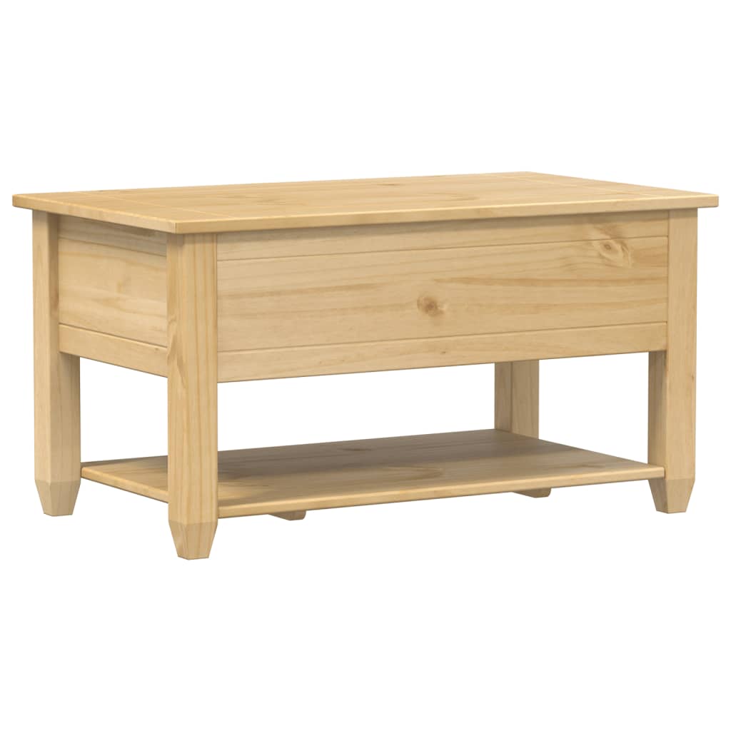 Coffee Table with Drawers "Corona" 85x50x45 cm Solid Wood Pine