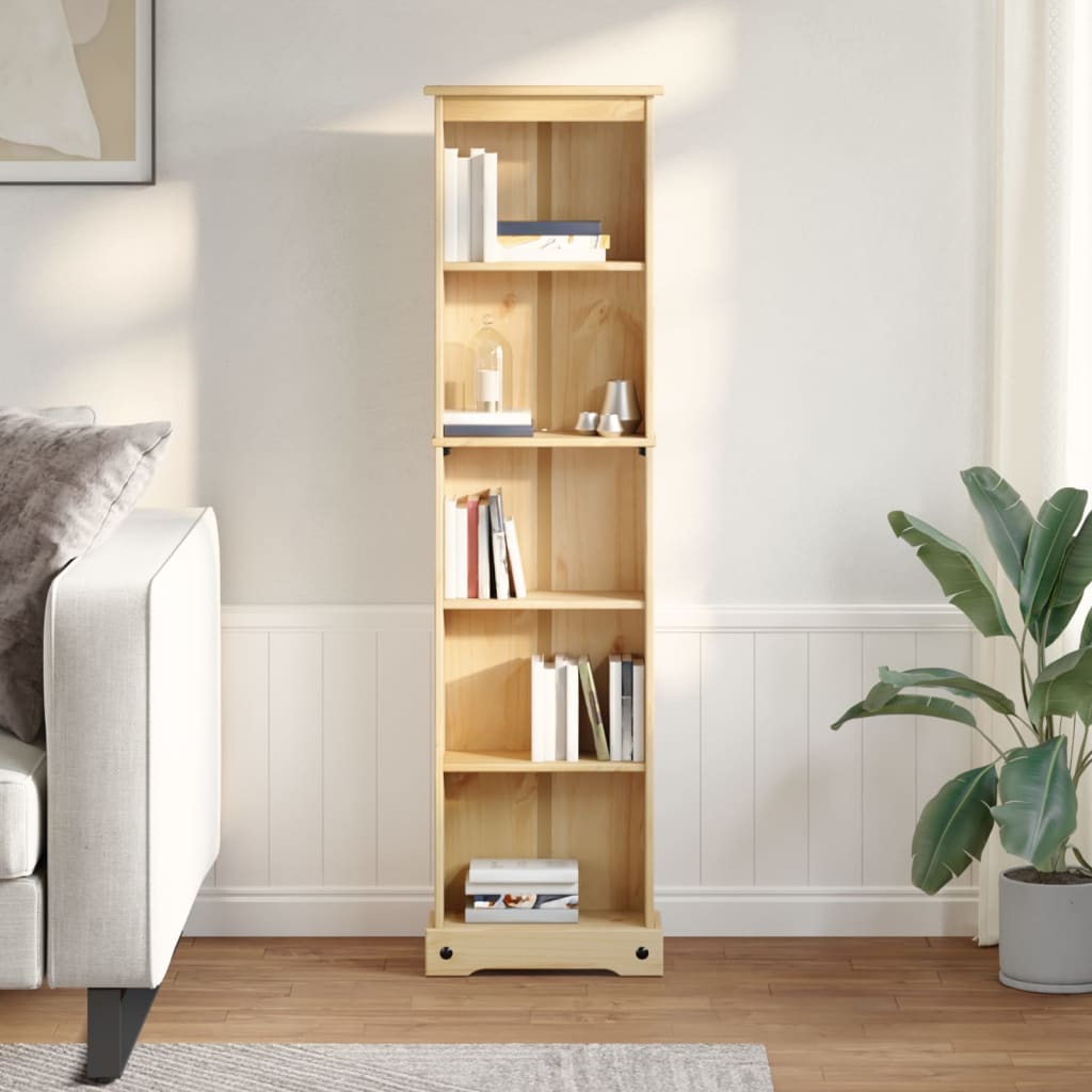 vidaXL Bookcase Corona 46x20x170 cm Solid Wood Pine