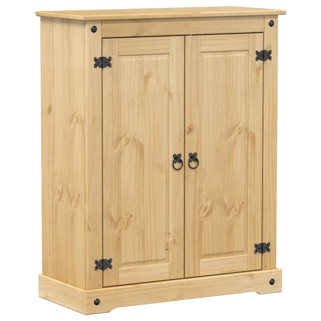 vidaXL Shoe Cabinet Corona 86x38.5x108 cm Solid Wood Pine