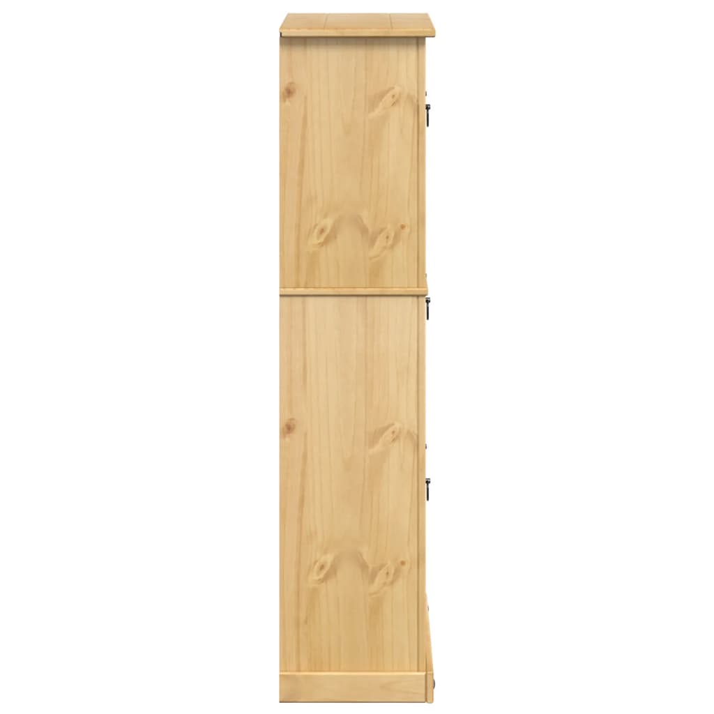 Shoe Cabinet "Corona" 99x32x138 cm Solid Wood Pine