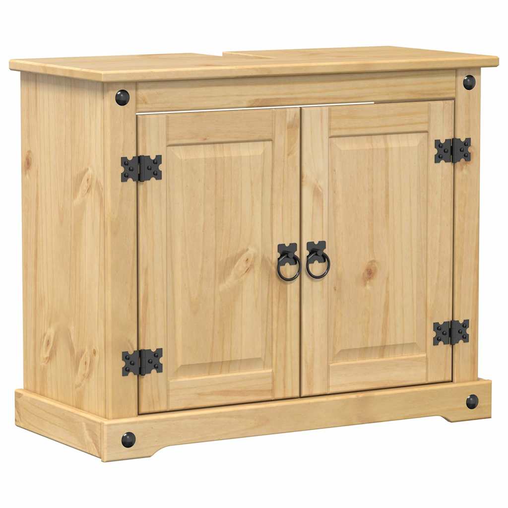 Bathroom Sink Cabinet "Corona" 73x33x60 cm Solid Wood Pine