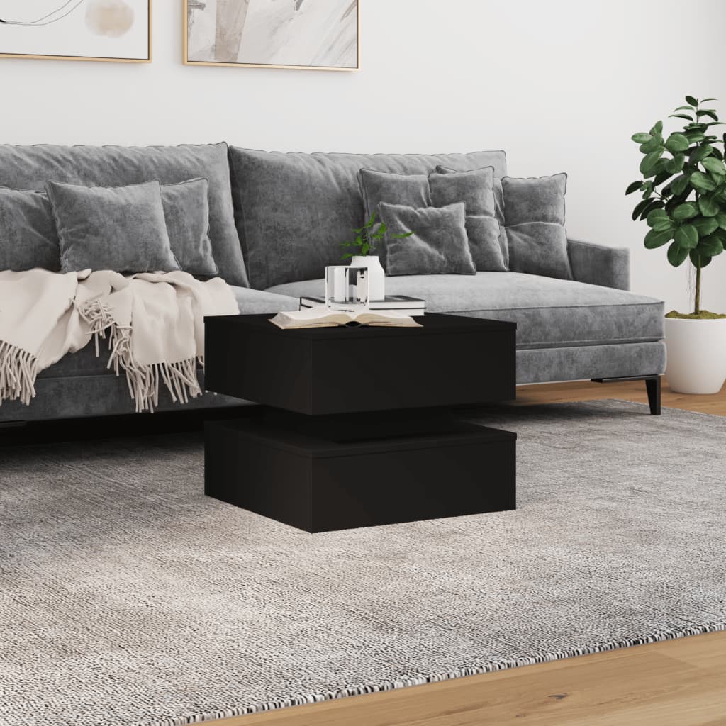 Coffee Table | Black | Engineered wood | Low | Coffee Table | Square