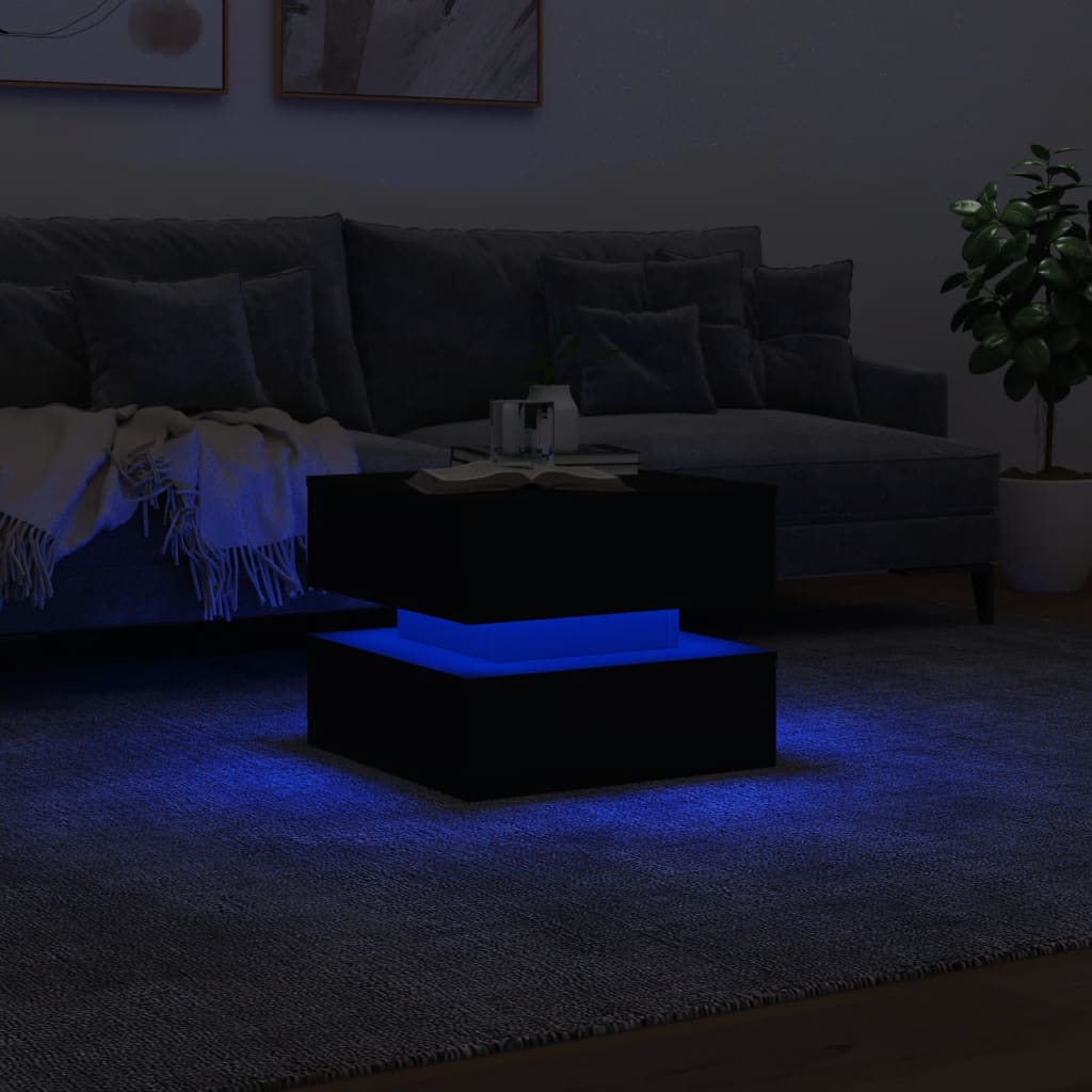 Coffee Table | Black | Engineered wood | Low | Coffee Table | Square
