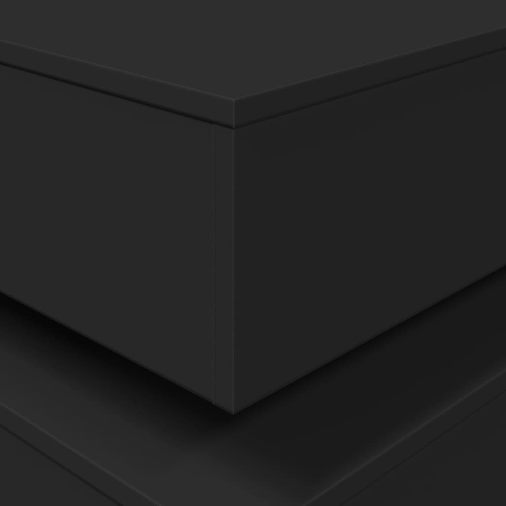 Coffee Table | Black | Engineered wood | Low | Coffee Table | Square