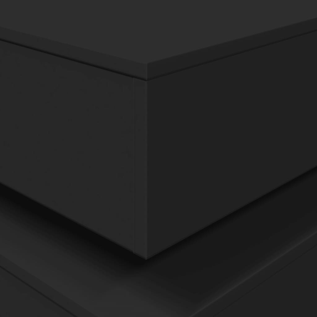 Coffee Table | Black | Engineered wood | 90x50x40 cm | Coffee Table