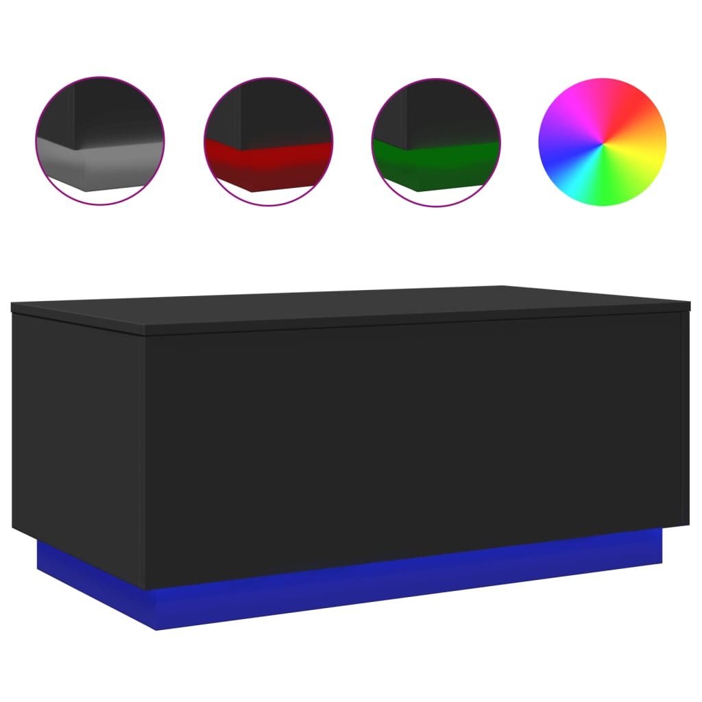 Coffee Table | Black | Engineered Wood | Medium | Coffee Table