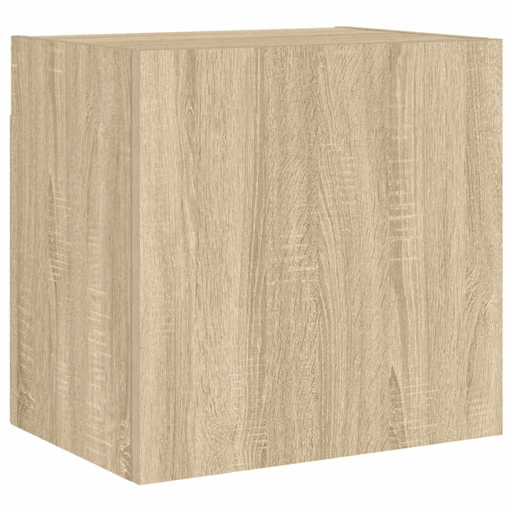 4 Piece TV Wall Units Sonoma Oak Engineered Wood