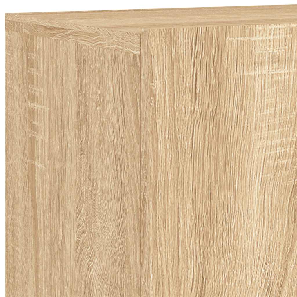 4 Piece TV Wall Units Sonoma Oak Engineered Wood