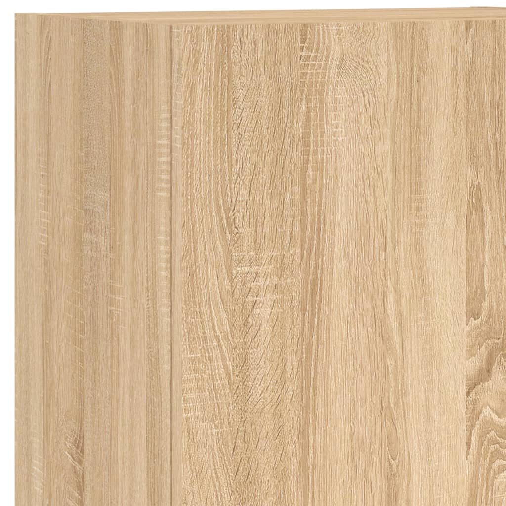 4 Piece TV Wall Units Sonoma Oak Engineered Wood