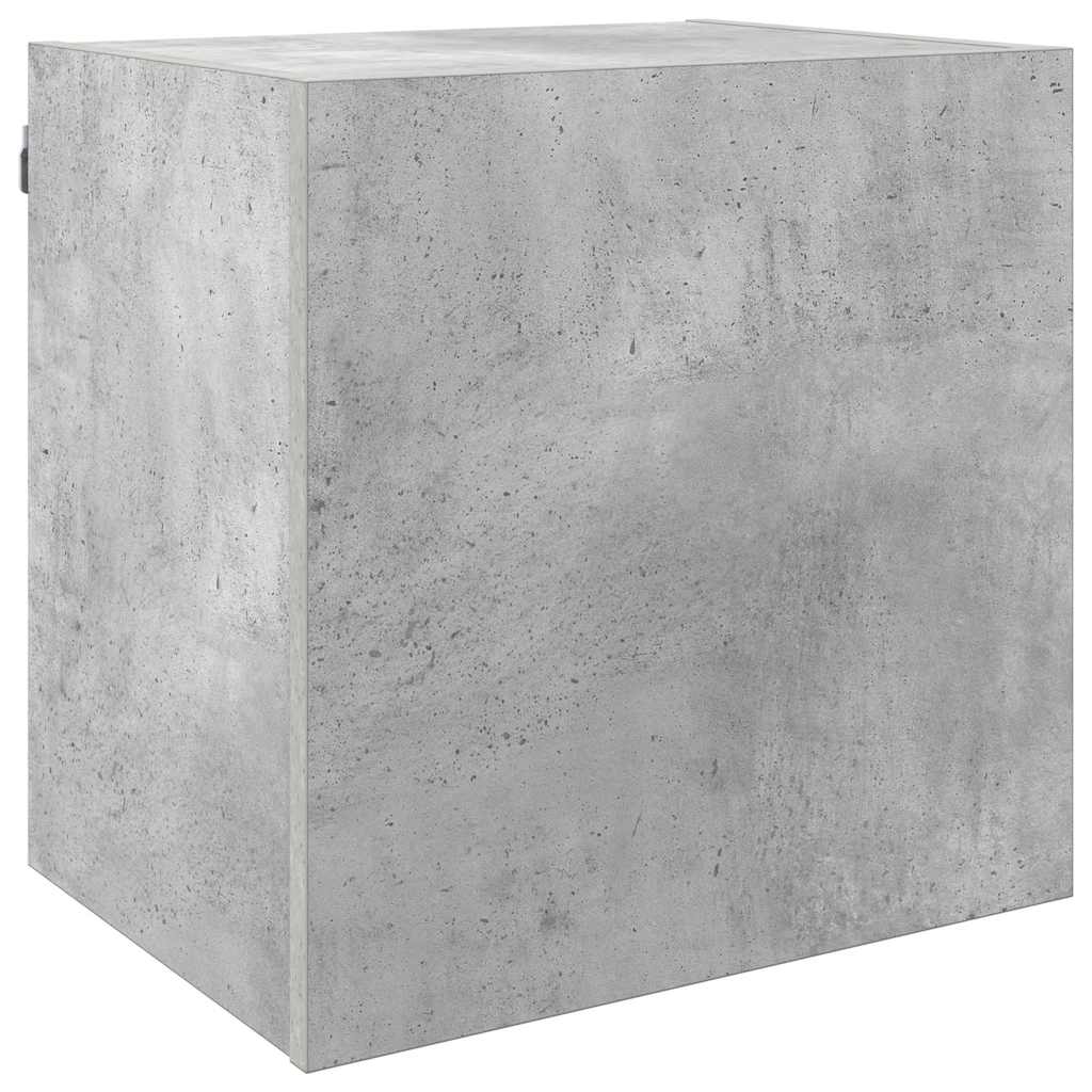 5 Piece TV Wall Units Concrete Grey Engineered Wood