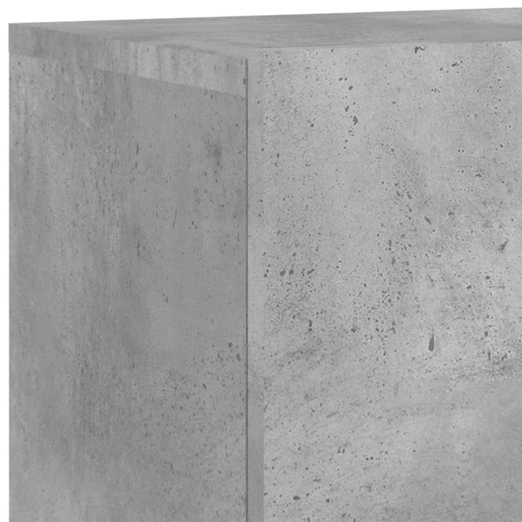 5 Piece TV Wall Units Concrete Grey Engineered Wood
