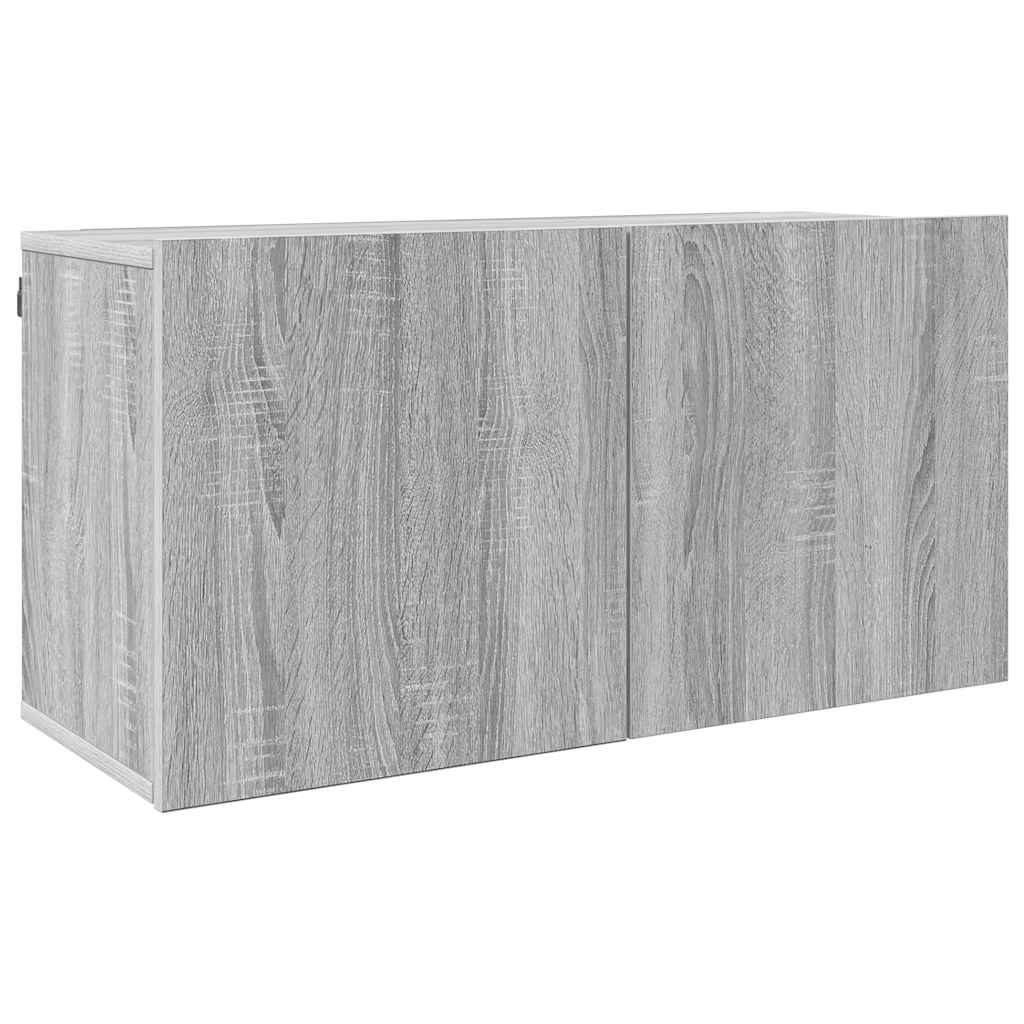 5 Piece TV Wall Units Grey Sonoma Engineered Wood