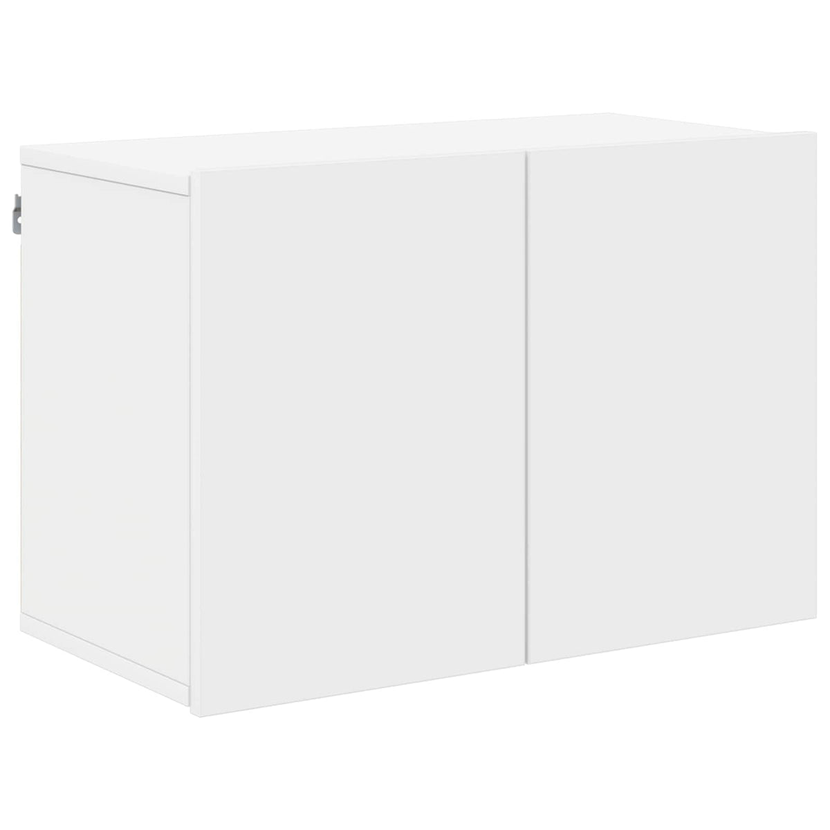 5 Piece TV Wall Units White Engineered Wood