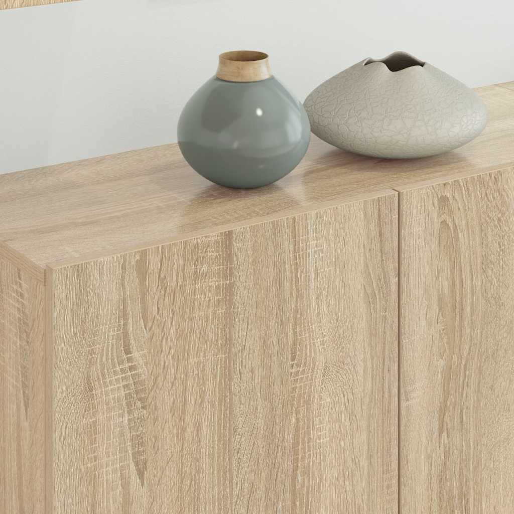 5 Piece TV Wall Units Sonoma Oak Engineered Wood