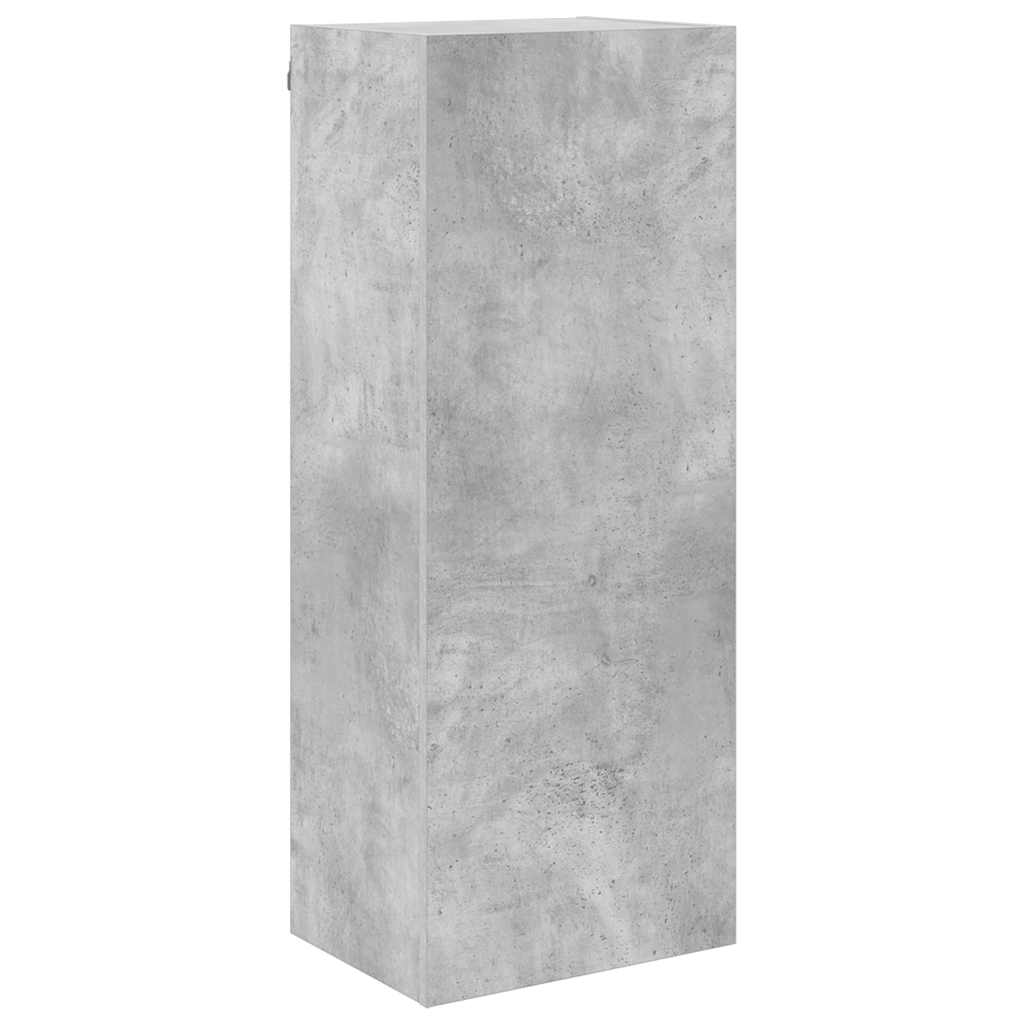 5 Piece TV Wall Units Concrete Grey Engineered Wood