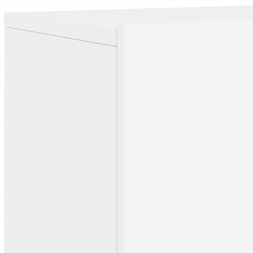 TV Wall Unit | White | Engineered wood | Large | Wall mounting