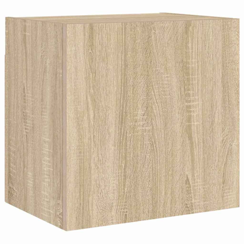 4 Piece TV Wall Units Sonoma Oak Engineered Wood