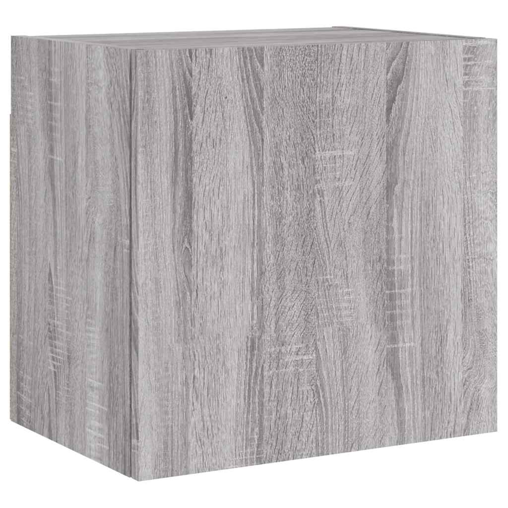 4 Piece TV Wall Units Grey Sonoma Engineered Wood