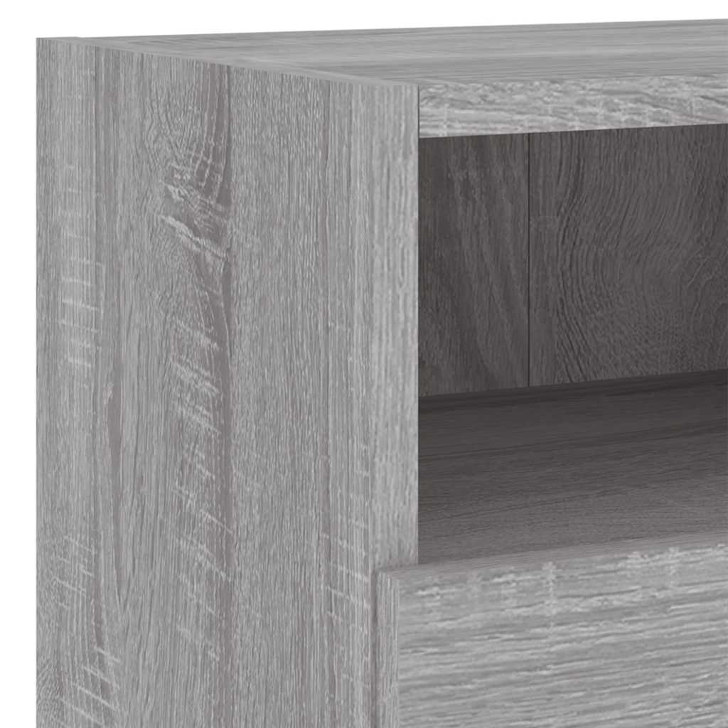 4 Piece TV Wall Units Grey Sonoma Engineered Wood