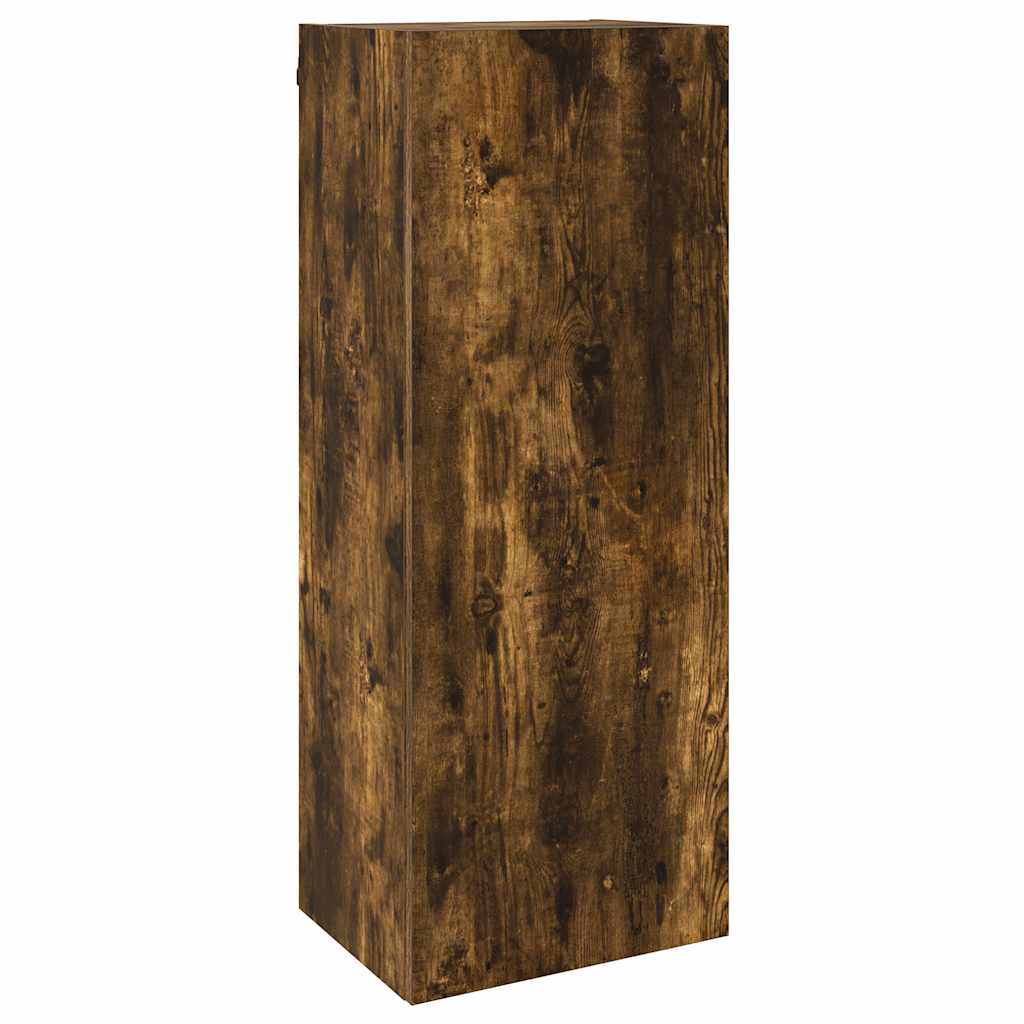 5 Piece TV Wall Units Smoked Oak Engineered Wood