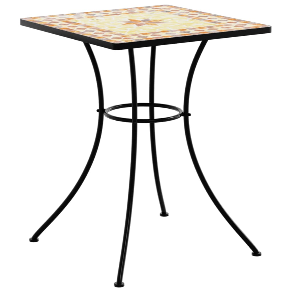 vidaXL Mosaic Bistro Table Terracotta 60x60x74 cm Ceramic