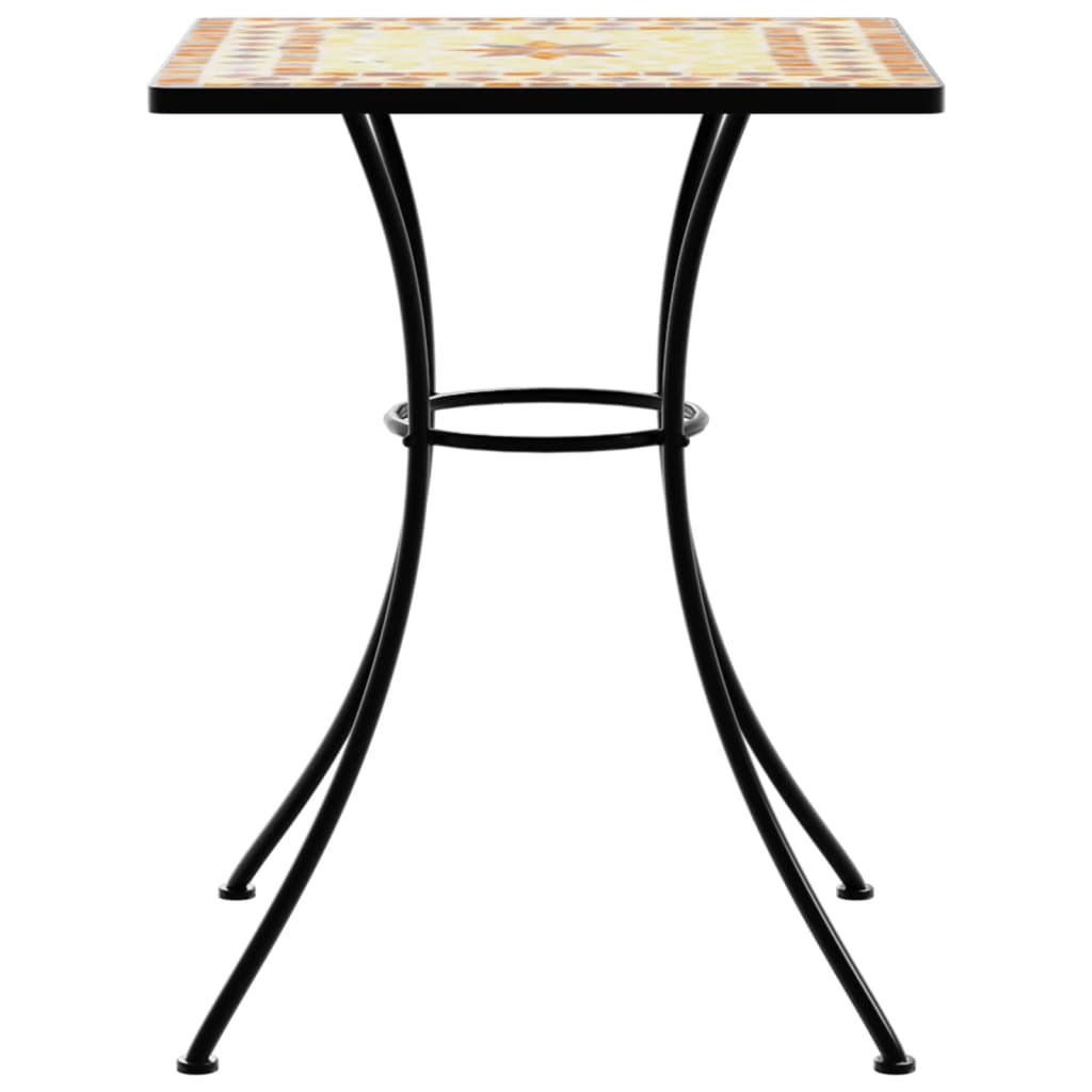 vidaXL Mosaic Bistro Table Terracotta 60x60x74 cm Ceramic