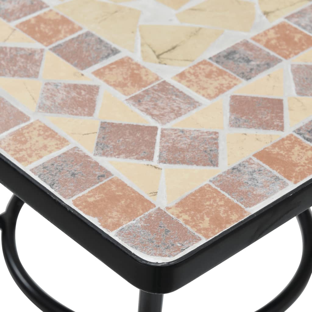 vidaXL Mosaic Bistro Table Terracotta 60x60x74 cm Ceramic