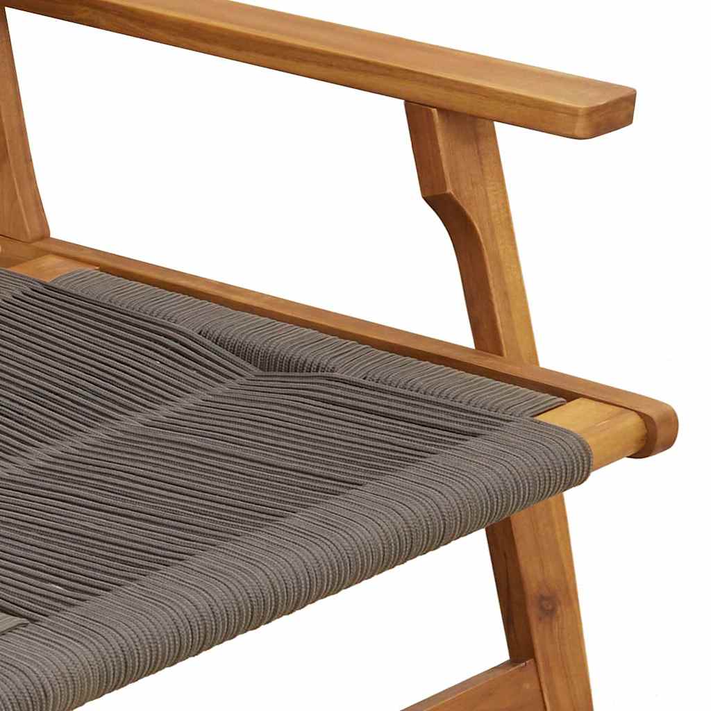 Garden Furniture Grey 122 x 76 x 73 cm Solid Acacia Wood
