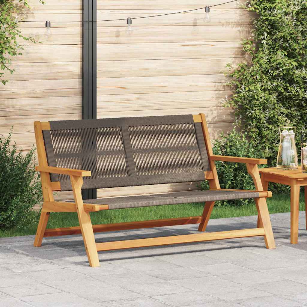 Garden Furniture Grey 122 x 76 x 73 cm Solid Acacia Wood