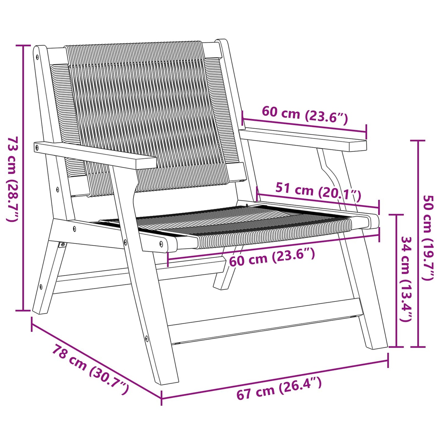 Garden Furniture 2 pcs Grey 67 x 78 x 73 cm Solid Acacia Wood