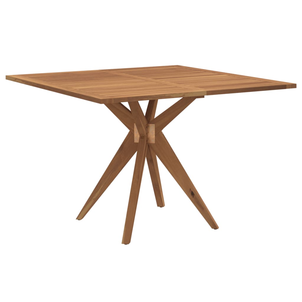 vidaXL Garden Table Square 110x110x75 cm Solid Wood Acacia